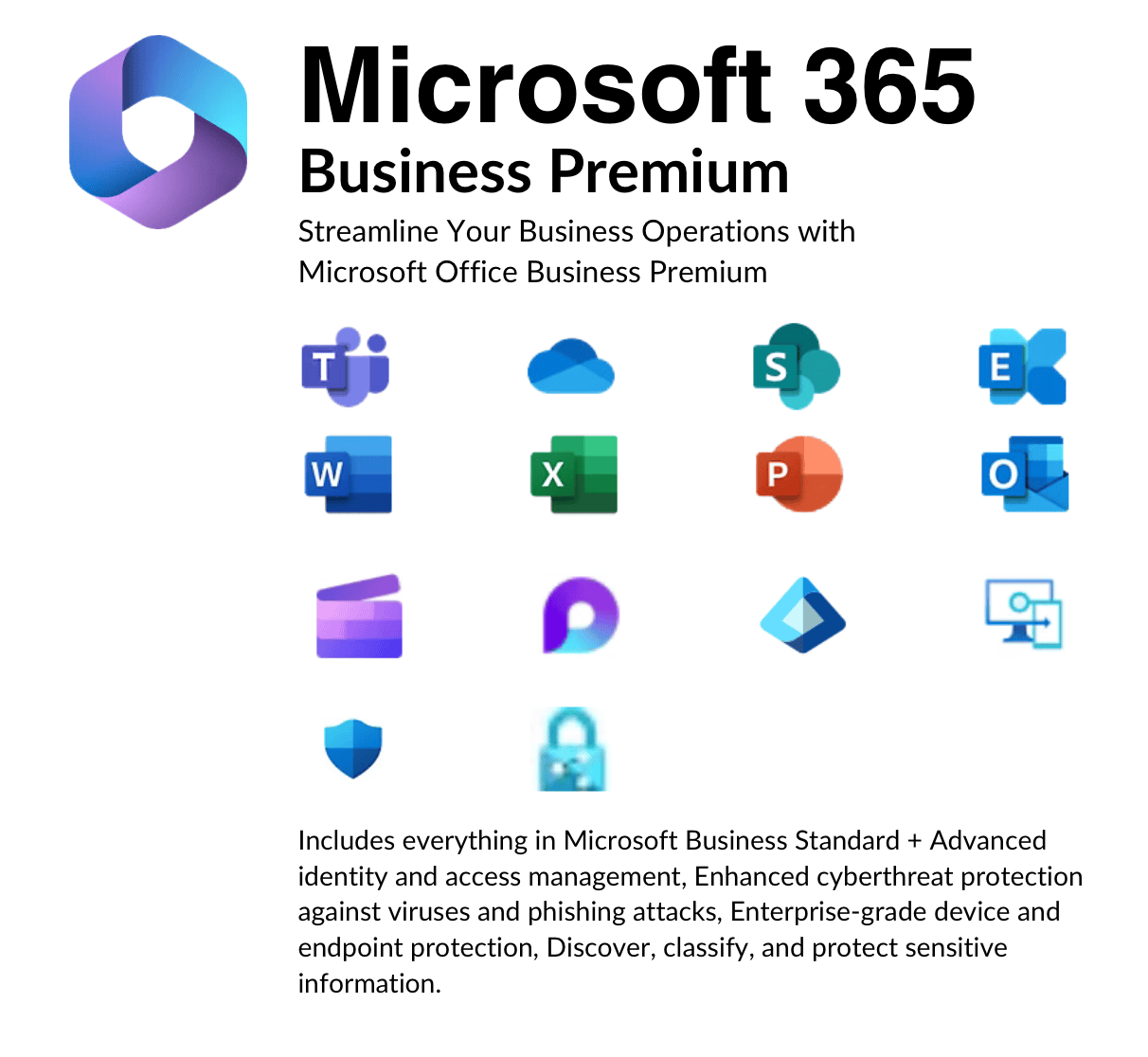 Microsoft - 新品 Office  & Business Premium + 365 Microsoft 365 Business Premium: Advanced Tools, Security